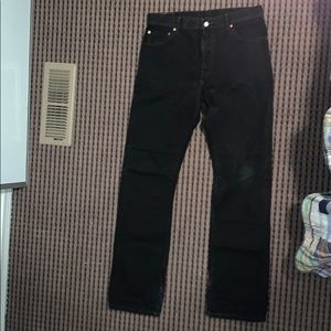 Levi Black Jeans. 34x36 straight
